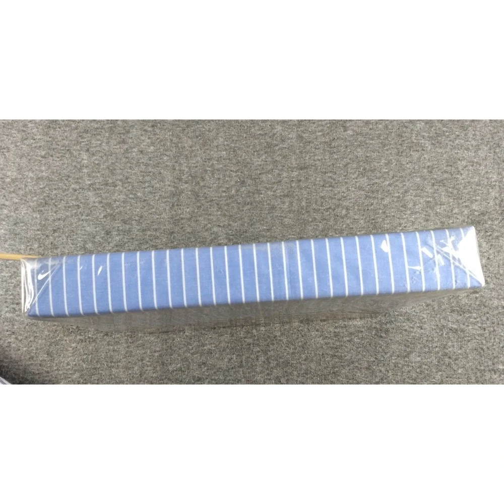 Tommy Hilfiger Twin Flat Sheet 100% Cotton Lincoln Ave Blue White Stripe NOS NEW